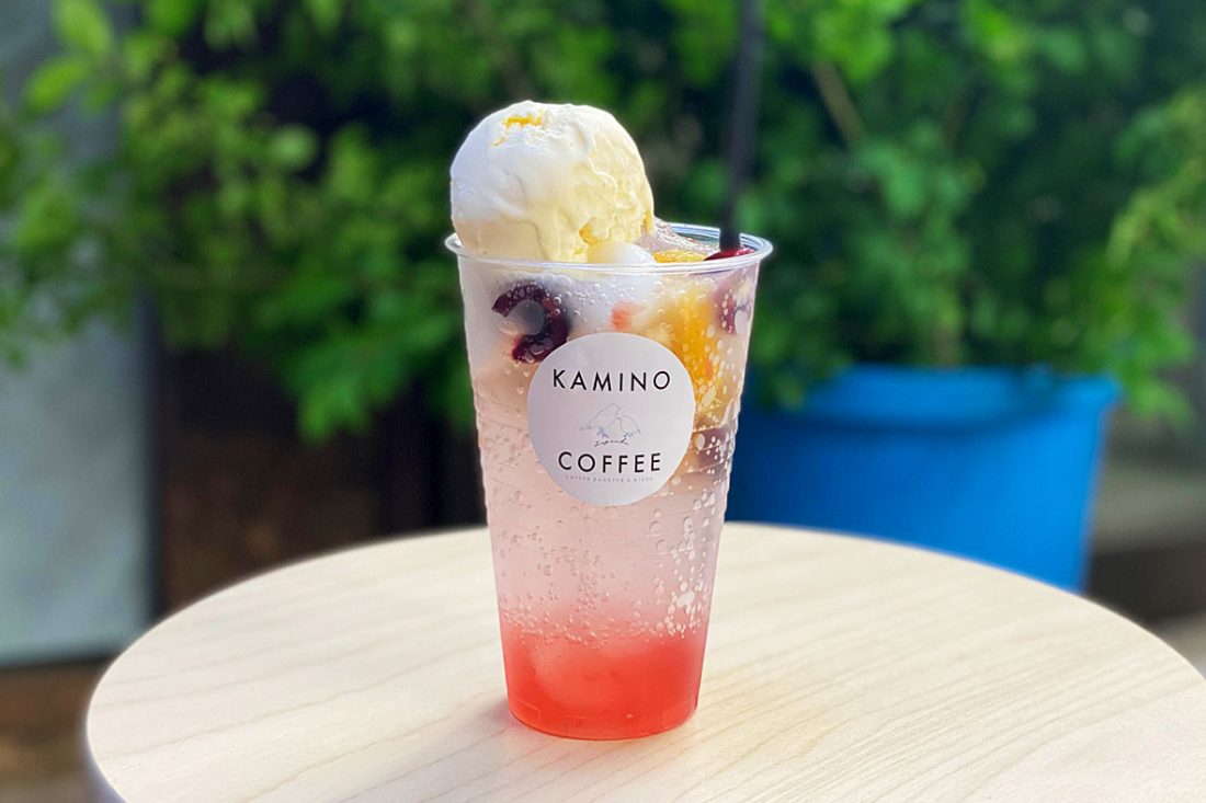 季節の果実のフルーツポンチ 白玉もちとバニラアイスのせ 800円 税込 Mint ミント 但馬 丹後エリアのクーポン付情報サイト